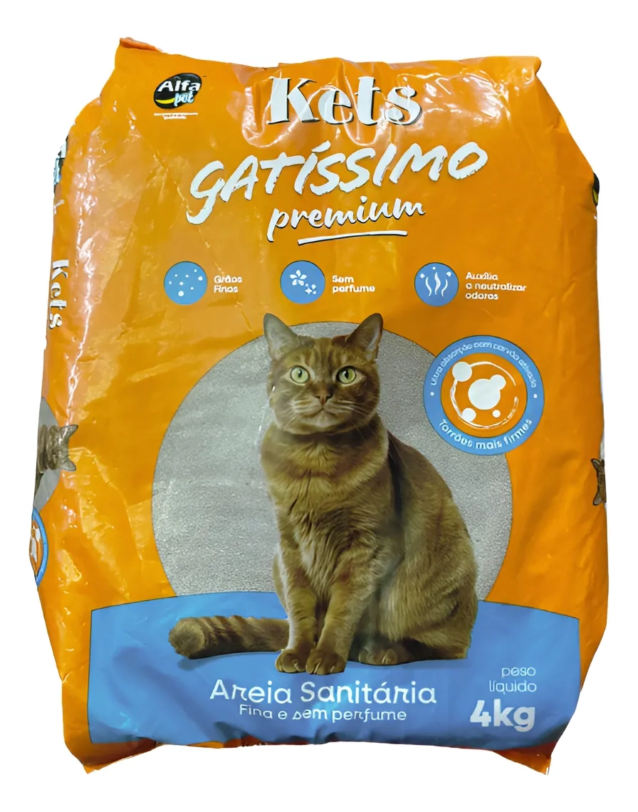 Litière Hygiénique Premium Pour Chats Kets Gattisimo 4 Kg Agglomérant