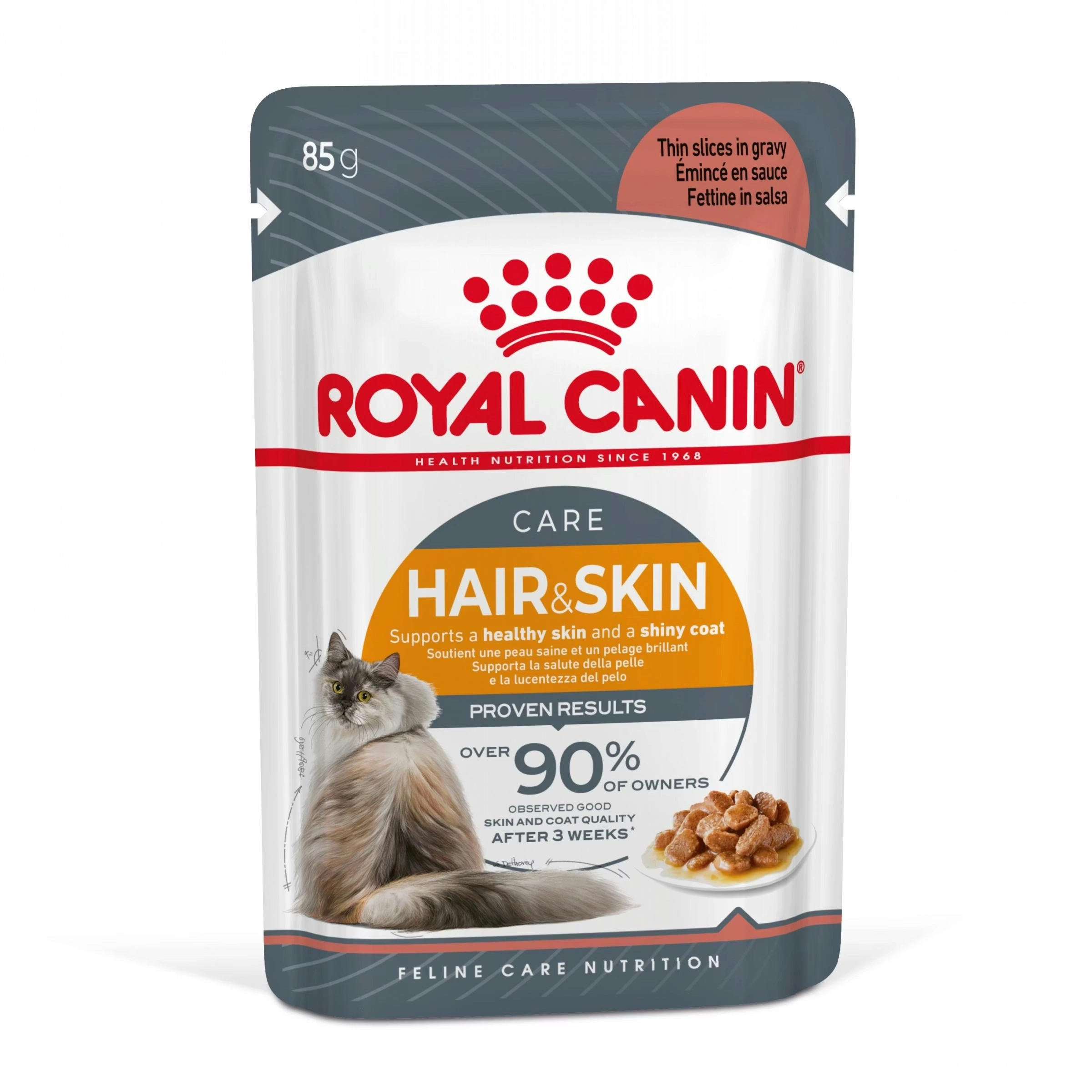 Royal Canin Hair & Skin Care En Sauce Pour Chat 12 × 85?g