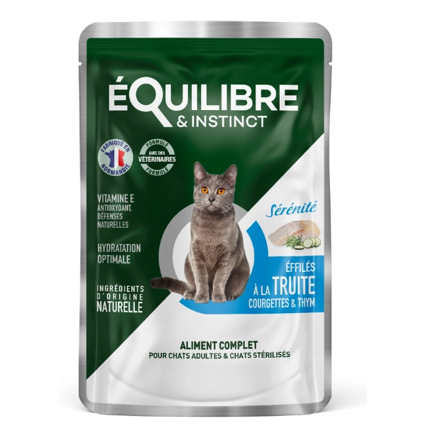 Équilibre Pochon Effilés Pour Chat À La Truite 85?g