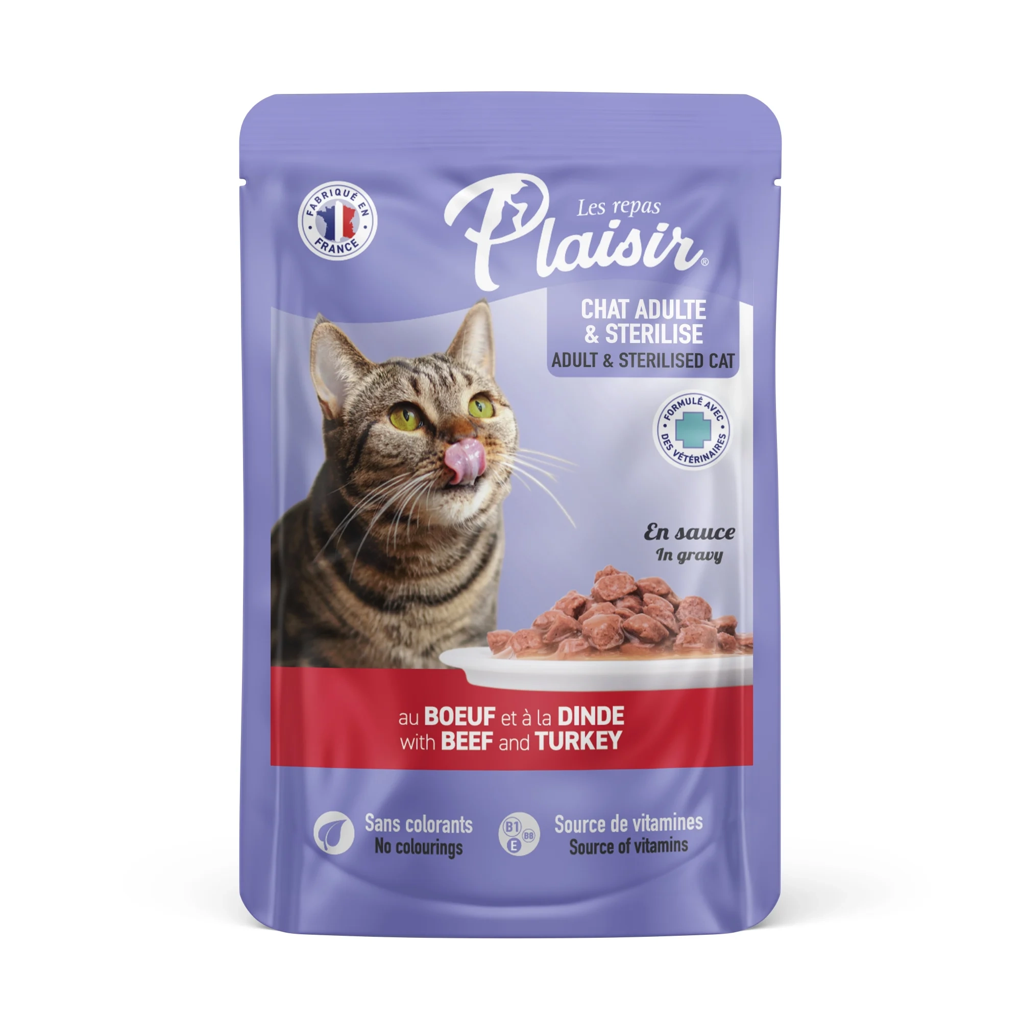 Plaisir Repas Émincés En Sauce Pour Chat Stérilisé