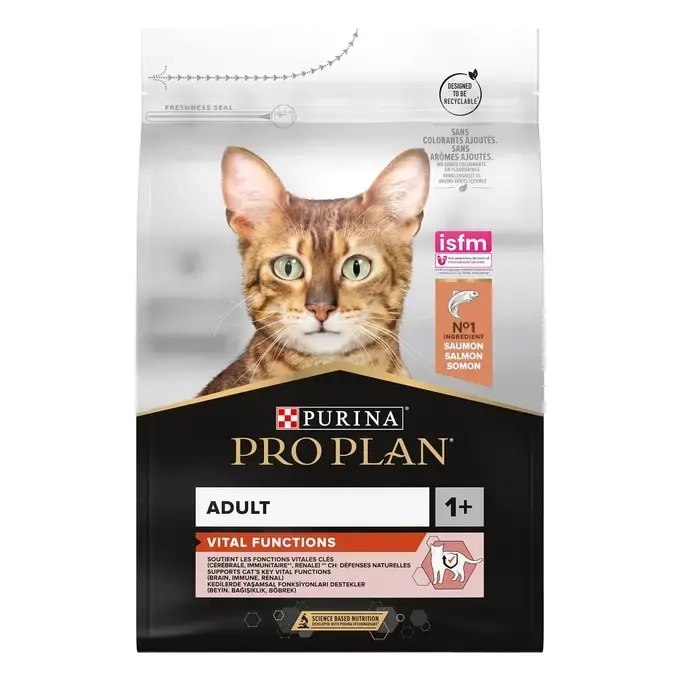 PRO PLAN Vital Functions Croquettes Chat Adulte Saumon (1 kg)