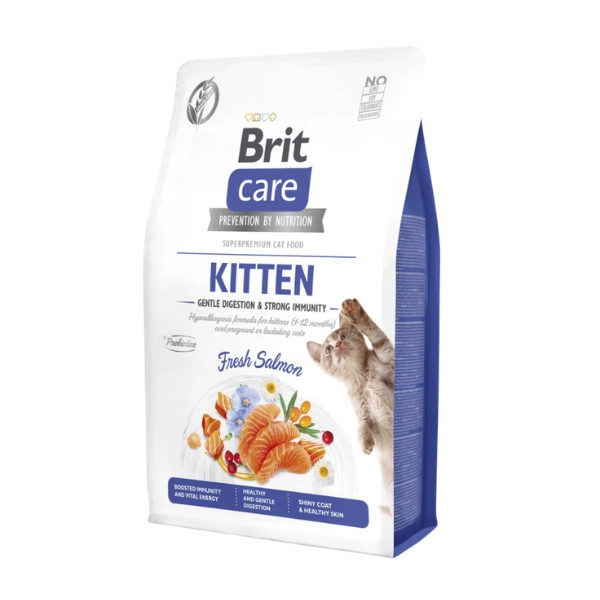BRIT CARE Chaton Sans Céréales Saumon Immunité & Digestion