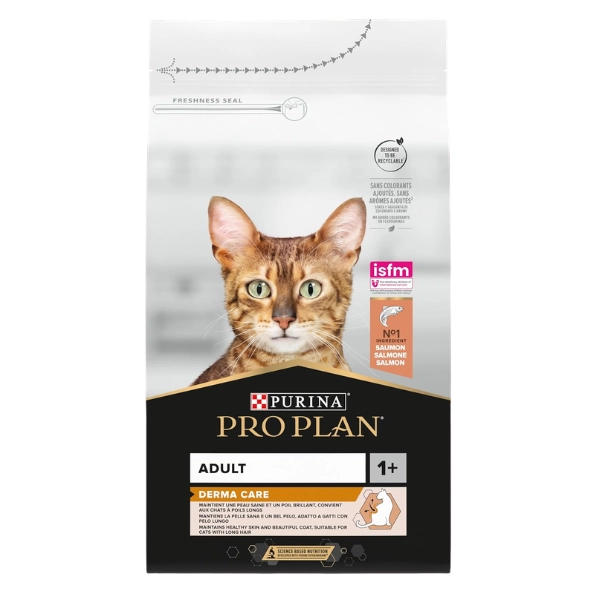 PURINA PRO PLAN Derma Care  Croquettes Chat Adulte Sensible Peau & Pelage au Saumon