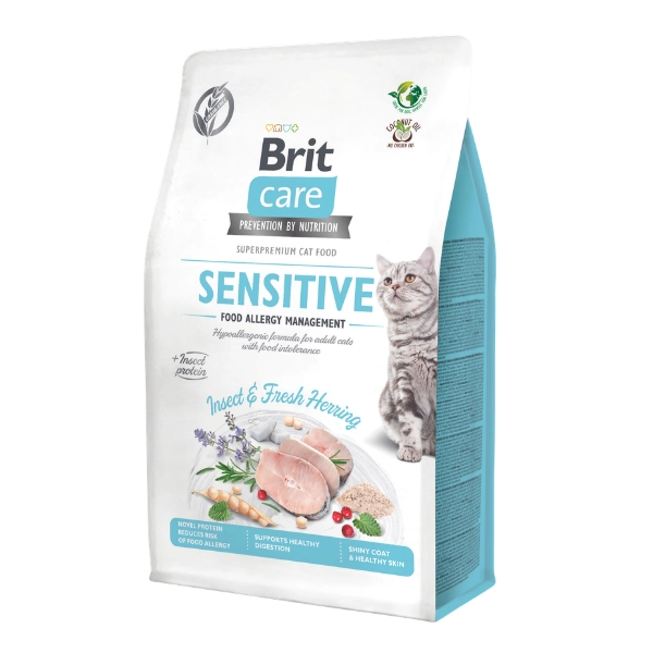 BRIT CARE Cat Grain?Free Insect Food Allergy Management