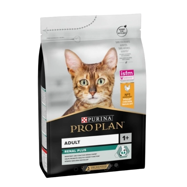 PURINA PRO PLAN Renal Plus Croquettes Chat Adulte Sensibilité Rénale au Poulet